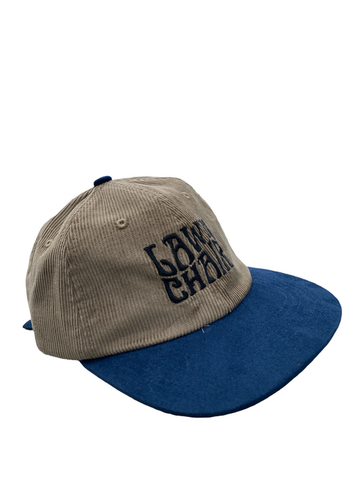LC Psych Logo Sand & Blue Corduroy Cap